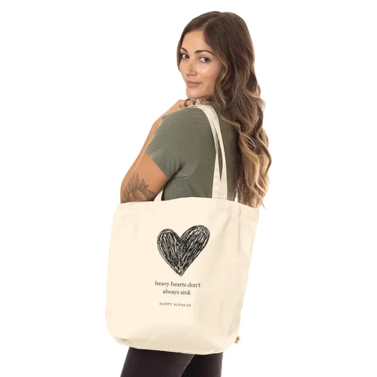heavy hearts don't always sink | Organic carrier bag, pouch